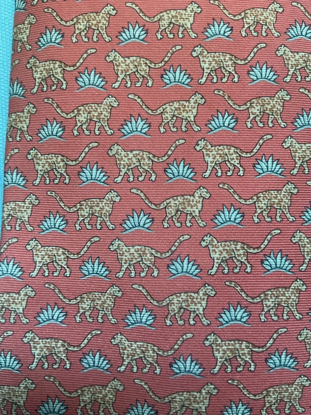 Brooks Brothers Leopard Silk Tie